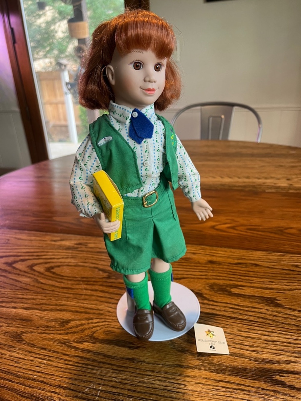 Vintage Girl Scout Doll  with Membership Star ⭐️